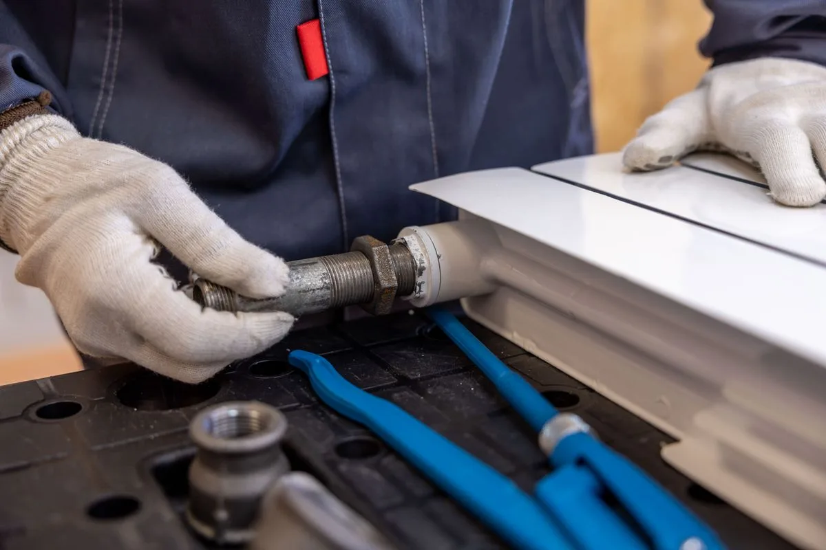 Trenchless sewer line repair equipment at a Knoxville TN home